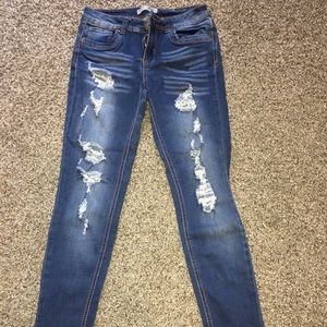 Twenty One Black- Rue 21 Ripped Jeans